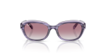 Rayban RJ9081S 71748G แว่นกันแดดเด็กกรอบม่วงลายเส้น สำหรับเด็กผู้หญิง