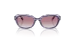 Rayban RJ9081S 71748G แว่นกันแดดเด็กกรอบม่วงลายเส้น สำหรับเด็กผู้หญิง