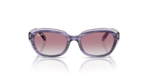 Rayban RJ9081S 71748G แว่นกันแดดเด็กกรอบม่วงลายเส้น สำหรับเด็กผู้หญิง