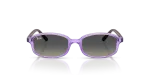 Rayban RJ9132SF 719911 แว่นกันแดดเด็กม่วงโปร่งใสเลนส์เทาไล่ระดับ ด้านหน้า