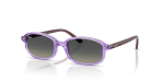 Rayban Sun RJ9132SF 719911 Transparent Violet Grey Gradient Rayban RJ9132SF 719911 มุมเอียง 3/4