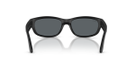 Rayban Sun RJ9189S-100S55 Matte Black Dark Blue Mirror Rayban RJ9189S 100S55 ขาแว่นด้านใน