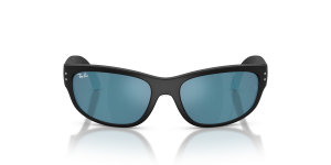Rayban RJ9189S 100S55 แว่นกันแดด ดำด้าน เลนส์ปรอทน้ำเงิน เด็ก