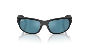 Rayban RJ9189S 100S55 แว่นกันแดด ดำด้าน เลนส์ปรอทน้ำเงิน เด็ก