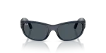 Rayban RJ9189S 719687 แว่นกันแดดเด็กกรอบน้ำเงินโปร่งใส เลนส์เทาเข้ม