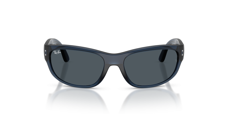 Rayban RJ9189S 719687 แว่นกันแดดเด็กกรอบน้ำเงินโปร่งใส เลนส์เทาเข้ม