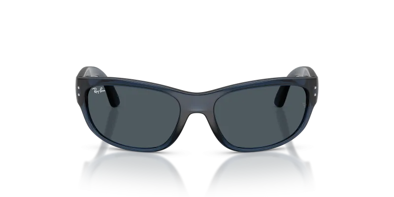 Rayban RJ9189S 719687 แว่นกันแดดเด็กกรอบน้ำเงินโปร่งใส เลนส์เทาเข้ม