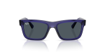 Rayban RJ9196S 719187 แว่นกันแดด ม่วงโปร่งใส เลนส์เทาเข้ม เด็ก