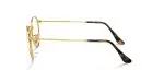 แว่นสายตา Rayban Round Metal RX3447V-2945 มุมข้าง ขาโลหะสีทอง