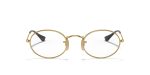 Rayban RX3547V-2500 Oval แว่นสายตาทรงวงรีโลหะสีทอง Arista