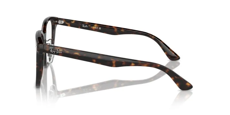 แว่นสายตา Rayban RX5425D 2012 มุมข้าง ขาแว่นอะซิเตทลายเต่าเข้าชุดกรอบหน้า