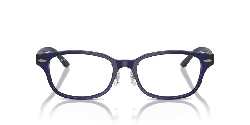 Rayban RX5427D 8288 แว่นสายตาสีน้ำเงินโปร่งใสทรงหมอน ด้านหน้า
