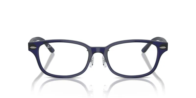 Rayban RX5427D 8288 แว่นสายตาสีน้ำเงินโปร่งใสทรงหมอน ด้านหน้า Rayban RX5427D 8288 แว่นสายตาสีน้ำเงินโปร่งใสทรงหมอน ด้านหน้า