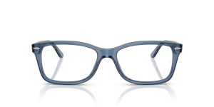 Rayban RX5428 8223 แว่นสายตาสีน้ำเงินเข้มโปร่งใสทรงสี่เหลี่ยม ด้านหน้า