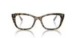 Rayban RX5433-5082 แว่นสายตาอะซิเตทฮาวานาพื้นโปร่งใส ทรงหมอน ทั้งสองเพศ