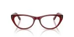 Rayban RX5449D-8464 แว่นสายตาอะซิเตทบอร์โดโปร่งใส ทรงสี่เหลี่ยม Asian Fit ผู้หญิง