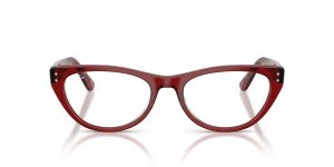 Rayban RX5449D-8464 แว่นสายตาอะซิเตทบอร์โดโปร่งใส ทรงสี่เหลี่ยม Asian Fit ผู้หญิง