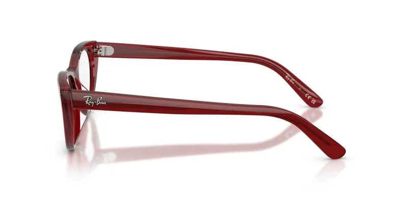 แว่นสายตา Rayban RX5449D-8464 มุมข้าง บอร์โดโปร่งใส