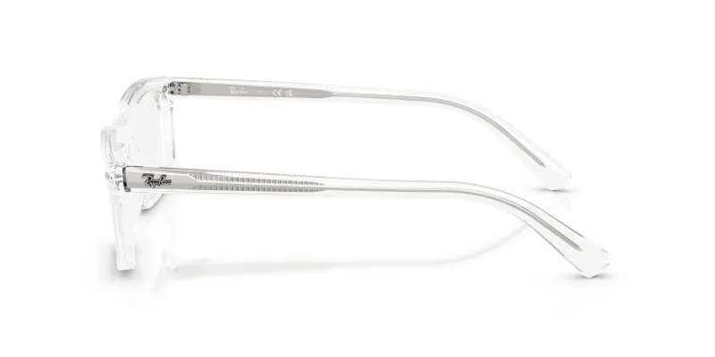 แว่นสายตา Rayban RX5450F-2001 มุมข้าง อะซิเตทใสล้วน