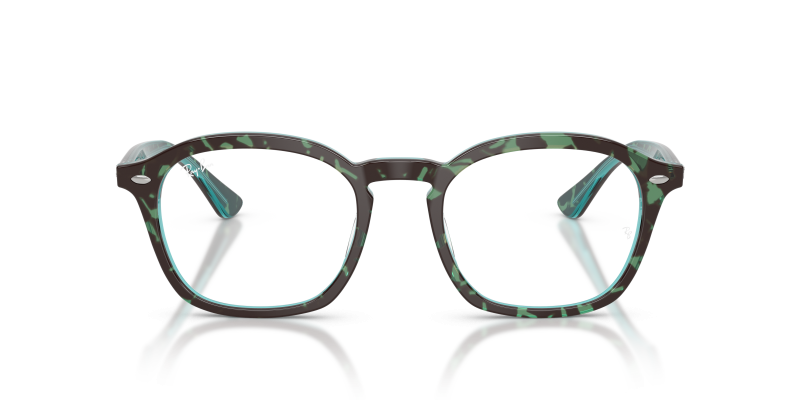 Rayban RX5451F 8486 แว่นสายตาอะซิเตทลายเต่า Havana ตัดฟ้า สำหรับทุกเพศ