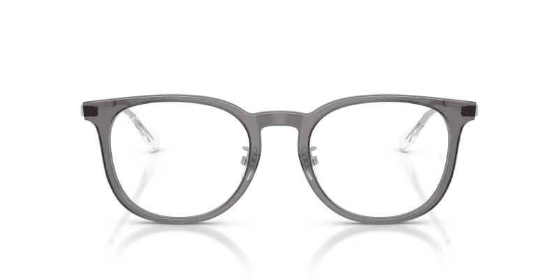 Rayban Optic RX5453D 8268 Dark Transparent Grey Rayban RX5453D 8268 แว่นสายตาอะซิเตทสีเทาโปร่งใส สำหรับทุกเพศ