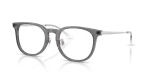 Rayban Optic RX5453D 8268 Dark Transparent Grey Rayban RX5453D 8268 มุมเอียง 3/4