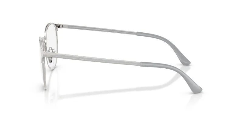 แว่นสายตา Rayban RX6375 2501 มุมข้าง ทรง Phantos โลหะบางสีเงินรมเงา (Silver Polished) ดูสะอาดและเรียบหรู