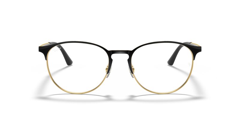 Rayban RX6375 2890 แว่นสายตาดำพื้นทอง สำหรับทุกเพศ