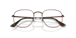 Rayban Hexagonal RX6448 2511 Brown Rayban RX6448 2511 close-up ด้านหน้า