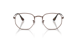 Rayban Hexagonal RX6448 2511 Brown Rayban RX6448 2511 แว่นสายตาโลหะทรงหกเหลี่ยมสีน้ำตาล สำหรับทุกเพศ
