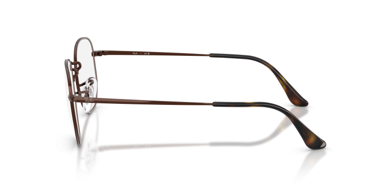 แว่นสายตา Rayban RX6448 2511 มุมข้าง ทรงหกเหลี่ยม Hexagonal แป้นจมูกปรับได้