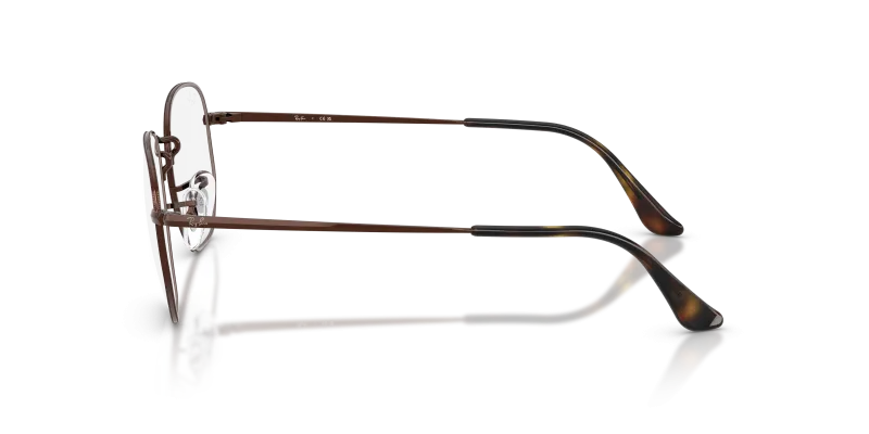 แว่นสายตา Rayban RX6448 2511 มุมข้าง ทรงหกเหลี่ยม Hexagonal แป้นจมูกปรับได้