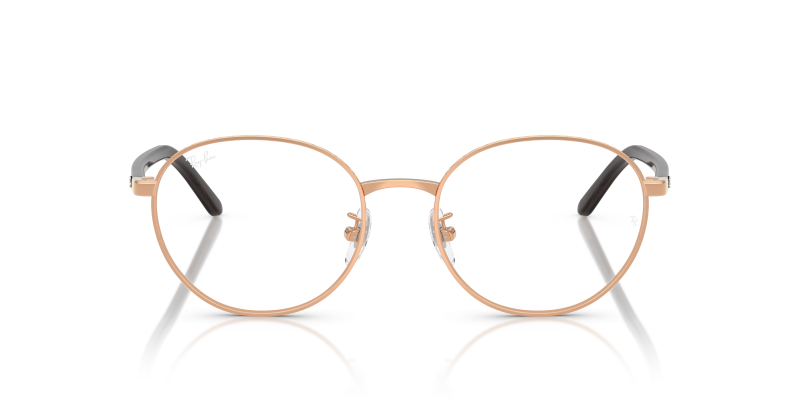 Rayban Optic RX6538D 3094 Rose Gold Rayban RX6538D 3094 แว่นสายตาสีโรสโกลด์ ทรงแฟนทอส กรอบโลหะ