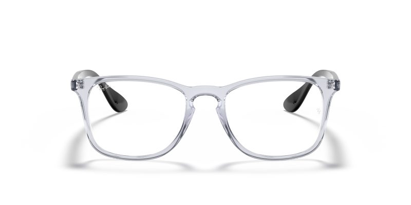 Rayban RX7074 5943 แว่นสายตากรอบใสคริสตัลขาดำเงา ทุกเพศ