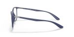 แว่นสายตา Rayban RX7199 5207 มุมข้าง ขาโลหะน้ำเงินบางพร้อม Flexible Frame