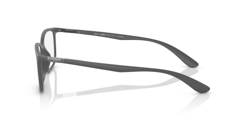 แว่นสายตา Rayban RX7208 5521 มุมข้าง ขาโลหะเทาเข้ากับทรงหมอน Pillow