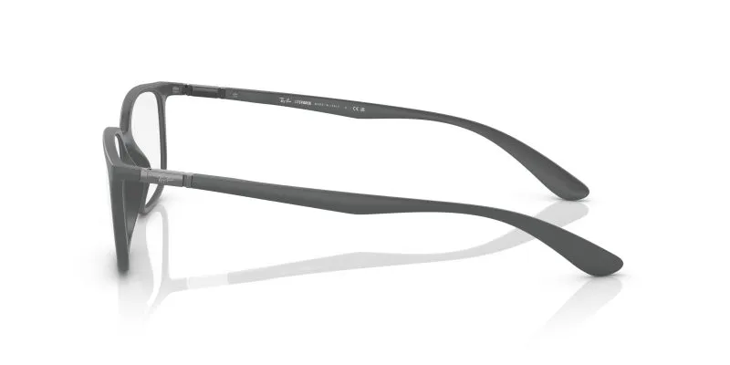 แว่นสายตา Rayban RX7208 5521 มุมข้าง ขาโลหะเทาเข้ากับทรงหมอน Pillow