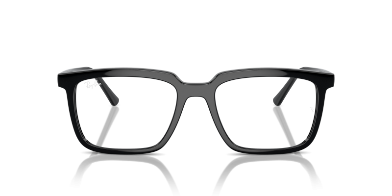 Rayban RX7239F 2000 แว่นสายตา Alain โครงอะซิเตทดำขัดเงาทรงสี่เหลี่ยมผืนผ้า ทั้งสองเพศ