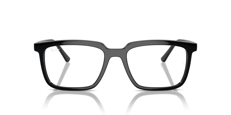 Rayban RX7239F 2000 แว่นสายตา Alain โครงอะซิเตทดำขัดเงาทรงสี่เหลี่ยมผืนผ้า ทั้งสองเพศ