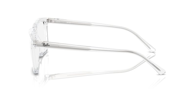 แว่นสายตา Rayban Alain RX7239F 2001 มุมข้าง ขาอะซิเตทใสขัดเงา Asian Fit