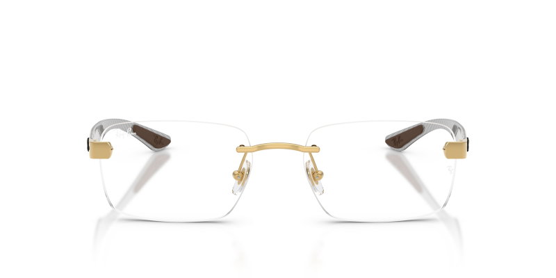 Rayban Optic RX8423 2500 Arista Gold Rayban RX8423 2500 แว่นสายตาสีทอง Arista ไร้ขอบ ทั้งสองเพศ