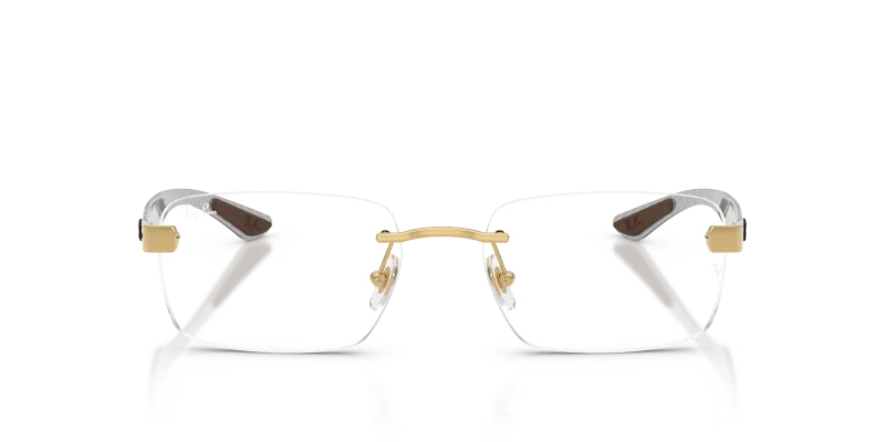 Rayban Optic RX8423 2500 Arista Gold Rayban RX8423 2500 แว่นสายตาสีทอง Arista ไร้ขอบ ทั้งสองเพศ