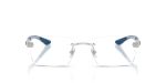 Rayban RX8423 2501 แว่นสายตาไร้ขอบโลหะสีเงิน ทุกเพศ