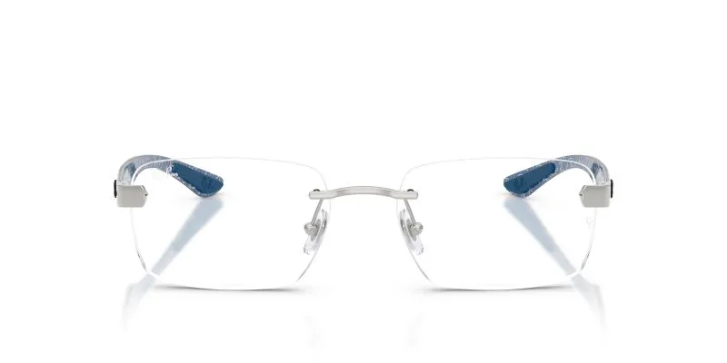 Rayban RX8423 2501 แว่นสายตาไร้ขอบโลหะสีเงิน ทุกเพศ Rayban RX8423 2501 แว่นสายตาไร้ขอบโลหะสีเงิน ทุกเพศ