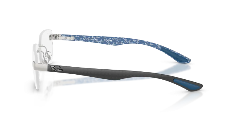 แว่นสายตา Rayban RX8423 2501 มุมข้าง Rimless เส้นบาง