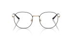 Rayban RX8778D-1250 แว่นสายตาไทเทเนียมดำพื้นทอง ทรงสี่เหลี่ยมจัตุรัส Asian Fit