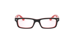 Rayban Optic RY1535-3573 Black On Red Rayban RY1535 3573 แว่นสายตา ดำพื้นแดง เด็ก