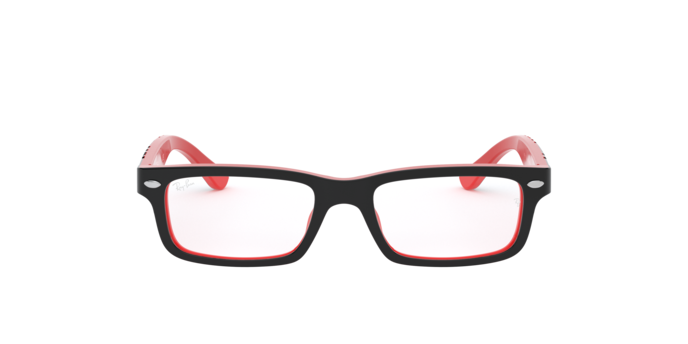 Rayban Optic RY1535-3573 Black On Red Rayban RY1535 3573 แว่นสายตา ดำพื้นแดง เด็ก