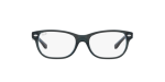 Rayban RY1555F 3667 แว่นสายตาเด็กทรงสี่เหลี่ยม กรอบอะซิเตทน้ำเงิน สำหรับเด็ก