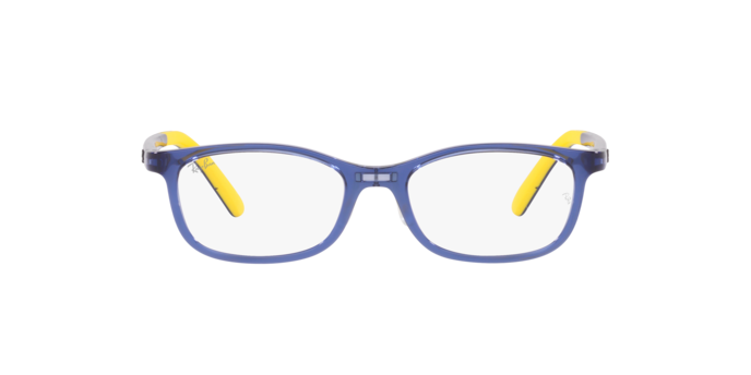 Rayban Optic RY1615D 3907 Transparent Blue Rayban RY1615D 3907 แว่นสายตาเด็กทรงหมอน กรอบน้ำเงินโปร่งใส สำหรับเด็ก